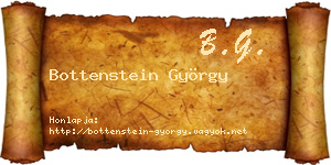Bottenstein György névjegykártya