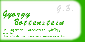 gyorgy bottenstein business card